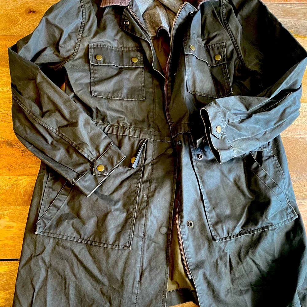 J.Crew Waxed Cotton Barn Jacket - Size Small